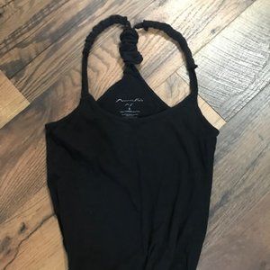100% Cotton Black Tank Top - T-back